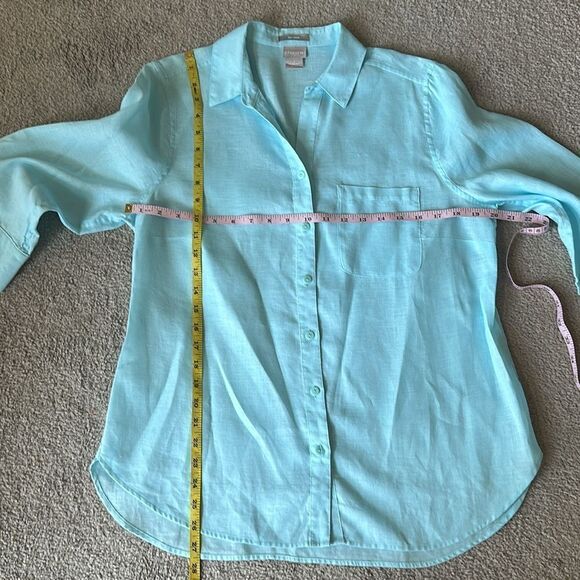 Chicos Linen Blouse! - Picture 5 of 10